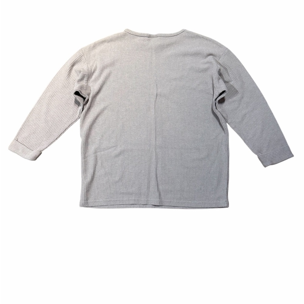Huntington Ridge Taupe Crew Neck Sweater Size Large 3/4 sleeves - Picture 2 of 4